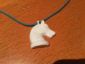 horse head pendant remix other 3d print model - Mito3D