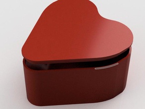 heart box containers 3d print model - Mito3D