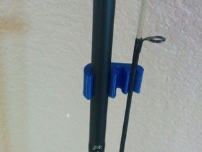2 pièces de pêche porte canne à clips sport l'extérieur 3d print model - Mito3D
