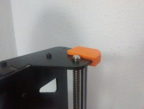 prusa steel rod stop 3d printer parts 8mm smooth bloqueo cierre eje fin final varilla husillo reprap sapolini tapa z-axis 3d print model - Mito3D