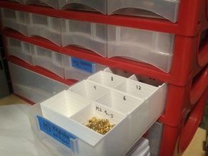 lockweilerwisent organiser sorting box organization bauhaus divider organizer parts storage small 3d print model - Mito3D