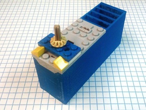 lego contenitore di batteria mod costruzione giocattoli 3d print model - Mito3D
