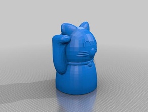 il denaro fortunato gatto altri 3d print model - Mito3D