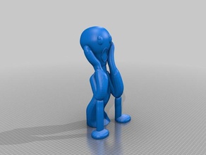 scream support other 3d print model - Mito3D