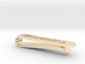 gay happy lovewins tie clip bar accessories marriage lesbian wedding 3d print model - Mito3D