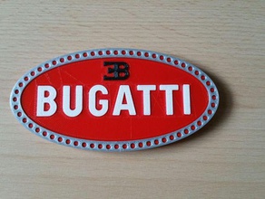 bugatti logotipo outros 3d print model - Mito3D