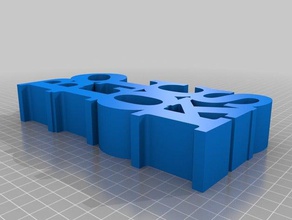 estupideces personalizado variable palabra escultura esculturas 3d print model - Mito3D