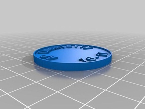 mulligan chip 3 coins badges customized 3d print model - Mito3D