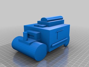 Polizei steam roller 3d drucken 3d print model - Mito3D