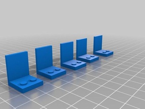 5 lego cadeiras 3d impressão 3d print model - Mito3D