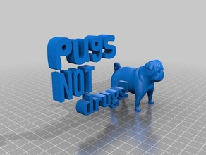 pug copied 3d printing 3d print model - Mito3D
