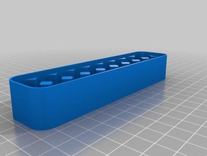 caja de la batería 2x9 superior los contenedores personalizado 3d print model - Mito3D