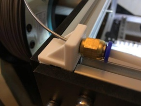 2020 endcap bowden mount 3d printer parts 3d print model - Mito3D