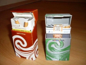 cigarette box case dual extrusion accessories cigarettes 3d print model - Mito3D