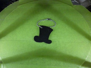 chapéu de filmes logotipo keychain chaveiros chaveiro chave cadeia yogscast youtube 3d print model - Mito3D