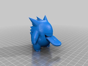 gengar le creature pokemon figure andare 3d print model - Mito3D
