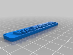wasroom tag i segni loghi personalizzato 3d print model - Mito3D