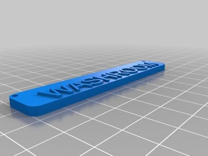 wasroom tag i segni loghi personalizzato 3d print model - Mito3D