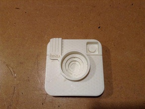 instagram logo 3d la impresión Logo en 3d print model - Mito3D