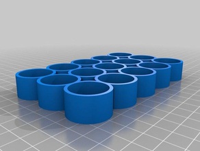 customized parametric bottle tray small e-liquid bottles organization 3d print model - Mito3D