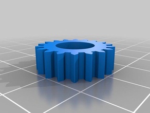 gear 18 5 mm hole parts customized 3d print model - Mito3D