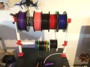 pvc filament rack 3d printer accessories 3d print model - Mito3D