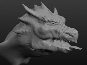 dragonhead creatures 3d print model - Mito3D