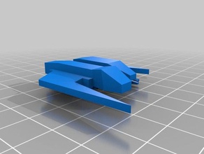 x-darket wingcommander gemi kanat oyunlar Komutanı 3d print model - Mito3D