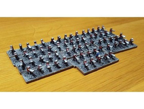scala epica guardia imperiale di fanteria proxy giochi 40k 6mm armageddon epic40k miniature da tavolo warhammer 3d print model - Mito3D