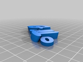 tiffy Schlüsselanhänger angepasst 3d print model - Mito3D