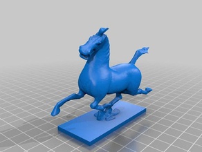 gansu, cina cavallo volante sculture di bronzo il cinese scultura 3d print model - Mito3D