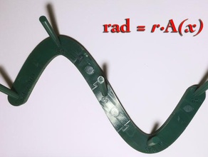 rad rax trigonometrische Mehrzweck-Wand rack - Organisation accessor Kunst funktionell ist math Mathe-Kunst spool-mount 3d print model - Mito3D