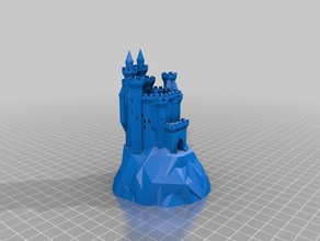 büyük kale binalar yapılar özelleştirilmiş 3d print model - Mito3D