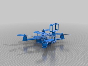 quadricottero zmr 250 telaio in fibra di carbonio+denver hd cam automotive denver atto-8030w quadcopter racing drone 3d print model - Mito3D