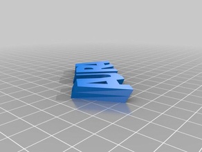 brenda azul organización personalizado 3d print model - Mito3D