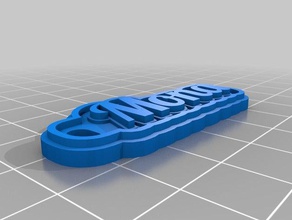 mona Schlüsselanhänger angepasst 3d print model - Mito3D