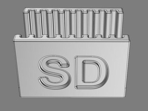 sd-Karte rack 3d drucken 3d print model - Mito3D