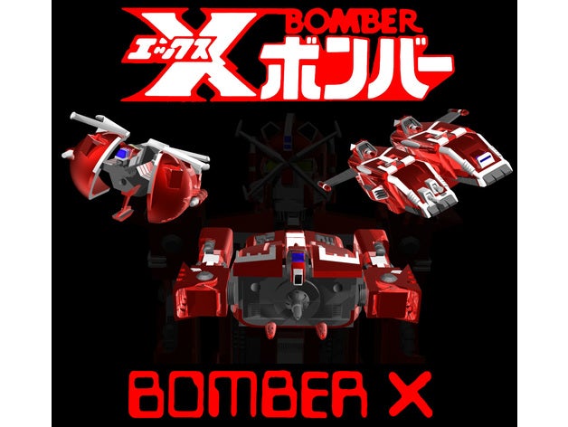 großer dai-bomber Roboter sd-version - Spielzeug Spiele bandai cartoon dai-x popy jahrgang x-bomber 3D print model - Mito3D