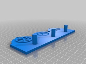 PKW-Schlüssel Aufhänger - Organisation angepasst 3d print model - Mito3D