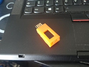 cubrir seis led soshine táctil usb stick 3d la impresión adaptadores 3d print model - Mito3D