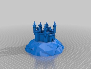 castle buildings structures customized 3d print model - Mito3D