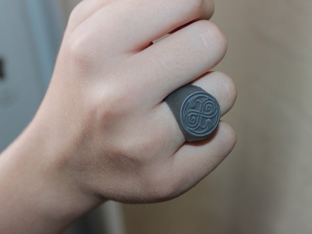 anillo de rassilon los anillos médico 3D print model - Mito3D