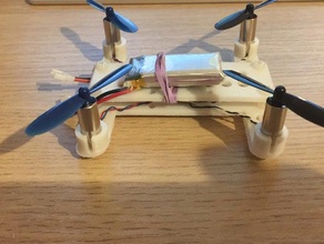 micro drone ascopter h-frame openscad -personnalisable passe-temps quadricoptère 3d print model - Mito3D