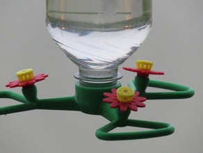 hummingbird besleyici arı koru açık bahçe arılar birdfeeder çiçek pest 3d print model - Mito3D