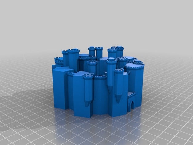 my customized medieval fortress generator buildings structures 3D print model - Mito3D