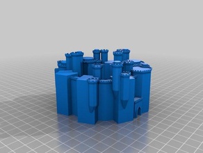 mi personalizados fortaleza medieval del generador de los edificios estructuras 3d print model - Mito3D