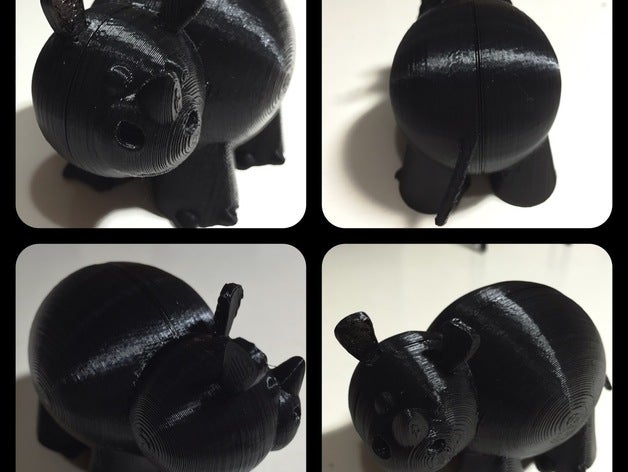 cute Nashorn Tiere 3D print model - Mito3D