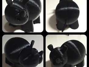 cute Nashorn Tiere 3d print model - Mito3D