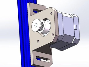 base de 42 paso del motor 3d la impresora partes 3d print model - Mito3D