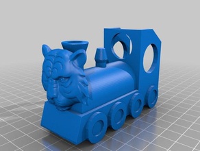 tiger train sculptures 3d print model - Mito3D